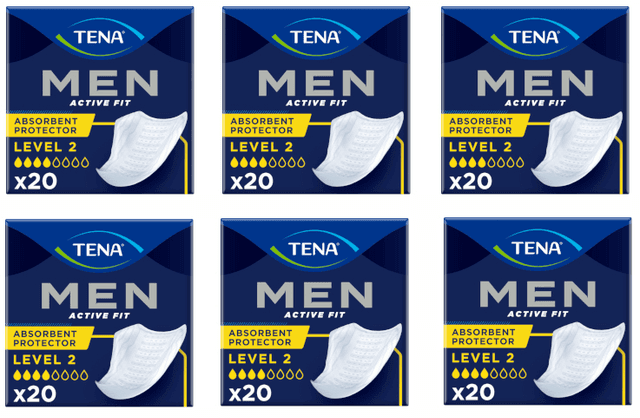 Detalle de TENA Men Level 2 Incontinencia, Pack 6x20 unidades 💧