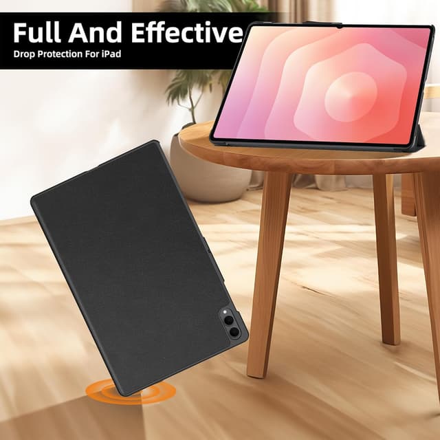 Detalle de FDHYFGDY Schutzhülle für Samsung Galaxy Tab S11 Ultra 14,6 Zoll – ultradünnes PU Case mit Auto Schlaf/Wach, Schwarz