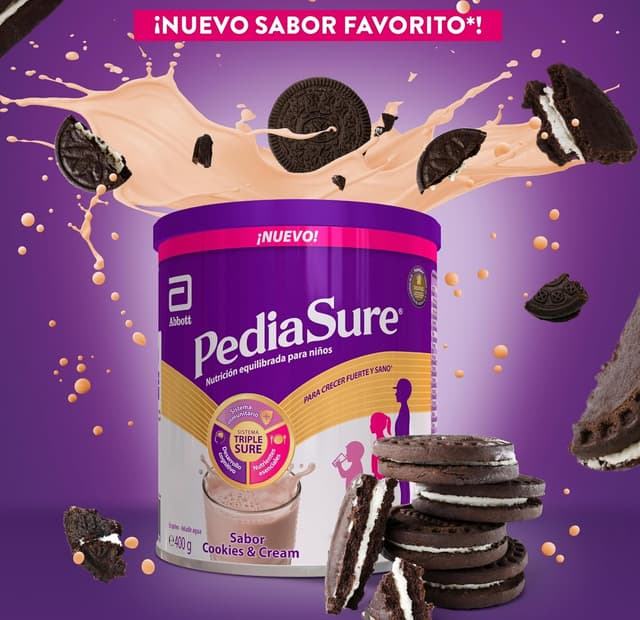 Detalle 2 de PediaSure Cookies & Cream – Complemento Nutritivo para Niños 🍪