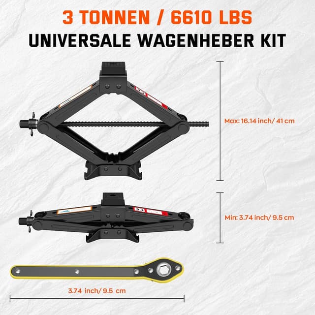 Thumbnail 6 de IMAYCC 3T Wagenheber Neues Upgrade 3000 KG