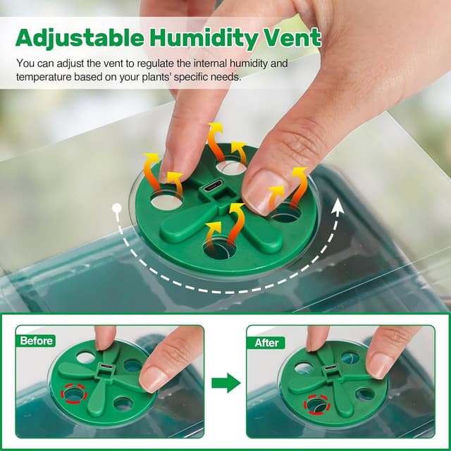 Thumbnail 5 de Bonviee Seed Starter Tray Kit with Plant Light