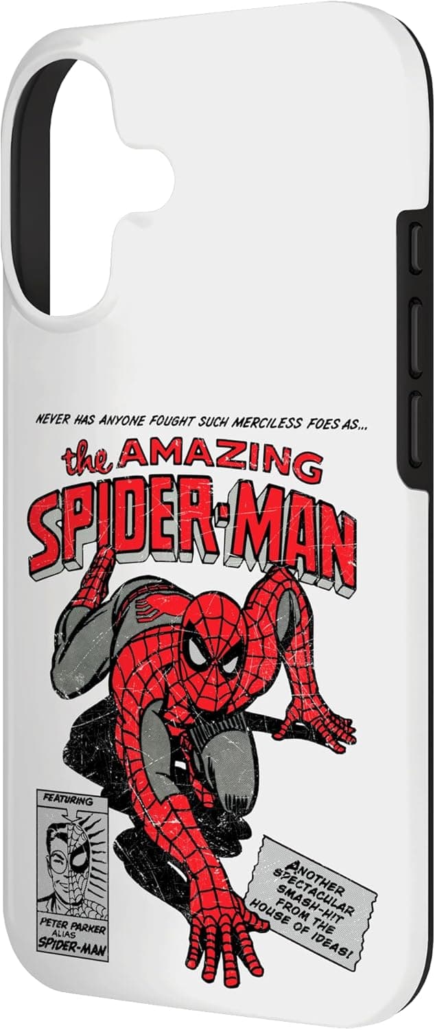 Detalle 2 de Custodia per iPhone 17 Spider-Man fumetto retrò