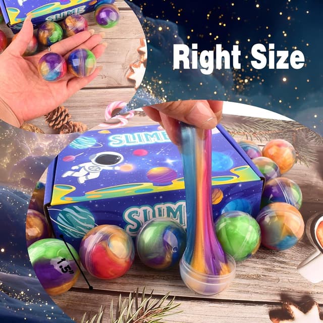 Thumbnail 5 de Galaxy Slime Balls 24 Pack non-sticky slime kit