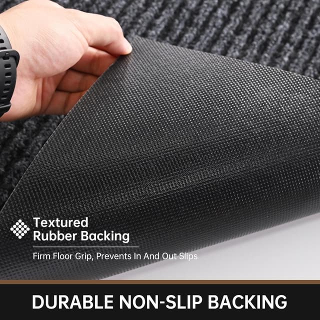 Detalle de Futurwit Front Door Mat, 72" x 36" Heavy Duty Indoor/Outdoor Welcome Mat