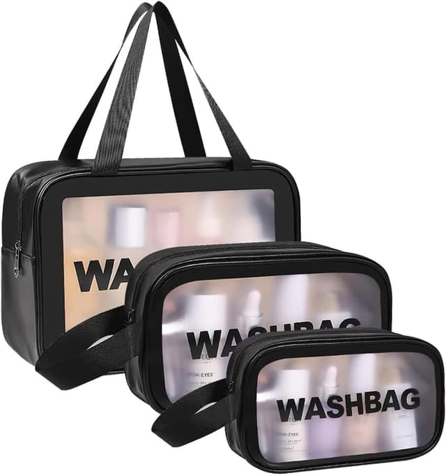 Detalle de Aucuu Reise Kulturbeutel Transparente Kosmetiktasche