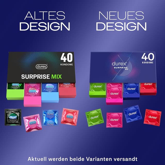 Thumbnail 2 de Durex Surprise Me Kondome 40er Pack 🛡