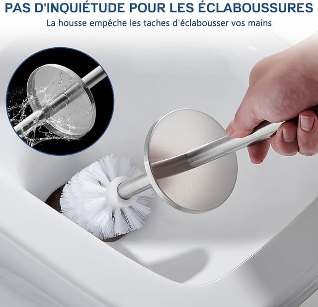 Thumbnail 3 de FIISAYL Brosse WC Argent Mat