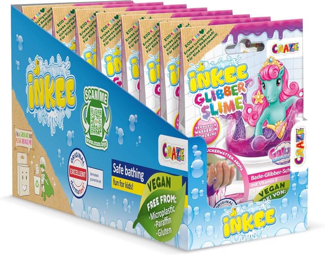 Imagen de INKEE Set Mermaid Galupy Poudre de Bain Rose Fluo en OfertitasTOP