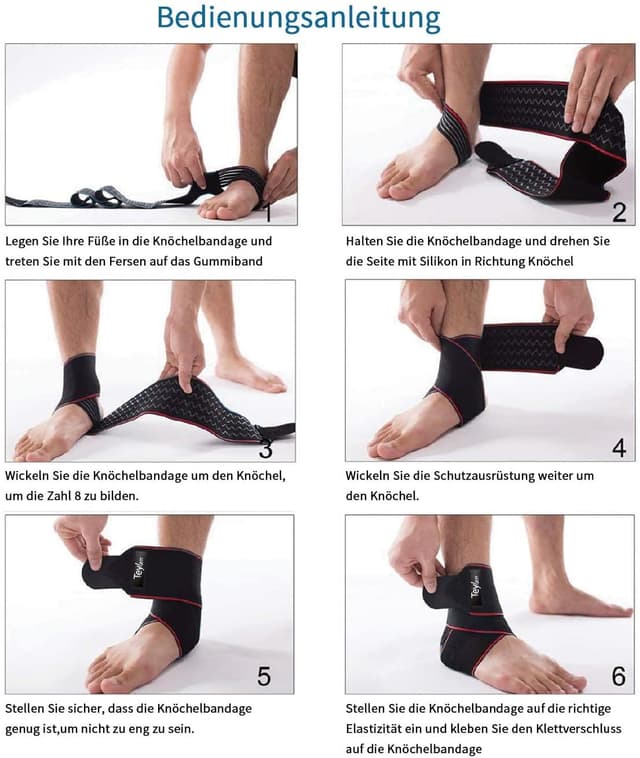 Detalle 2 de Teylam Sprunggelenkbandage für Fußball, 0,1 cm