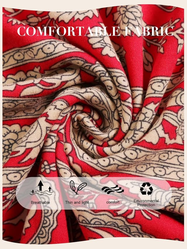 Detalle de QIANXIZHAN Women’s Harem Pants (Boho Palazzo Joggers) with Pockets