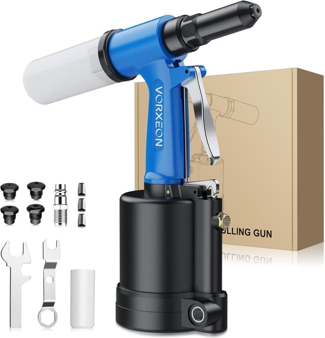 Detalle de VORXEON pneumatic rivet gun set 1408KGF