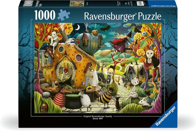 Detalle 2 de Ravensburger Happy Halloween Jigsaw Puzzle (1000 Pieces) for Adults and Kids 12+