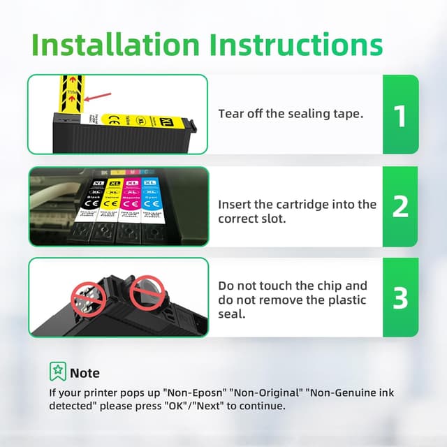 Detalle de Q-image Compatible T604XL ink cartridges multipack (4-pack) for Epson Expression Home & Workforce