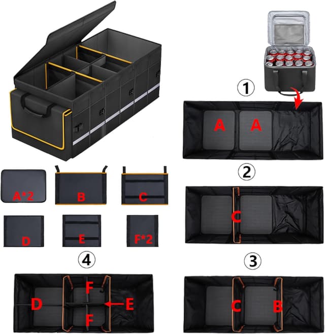 Detalle 2 de Car Trunk Organizer 35L