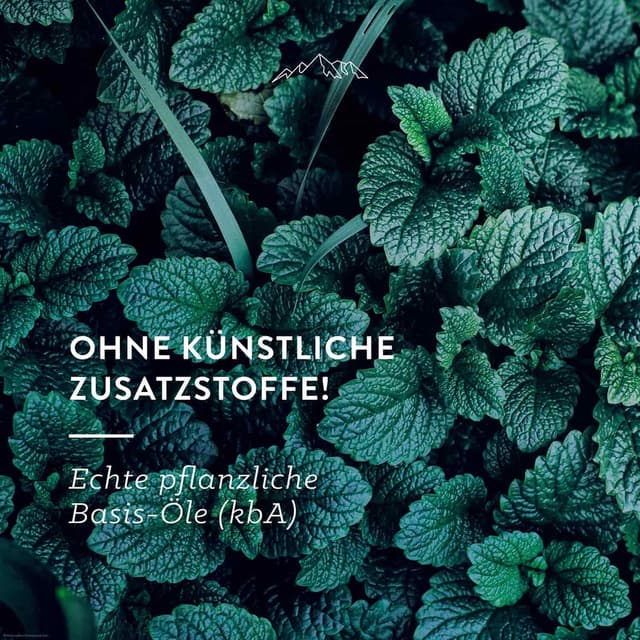 Detalle de AllgäuQuelle® BIO-Badeöl „Allgäuer Atemwohl“ mit Bio-Ölen (Jojoba, Minze, Zeder, Cajeput) – 100 ml