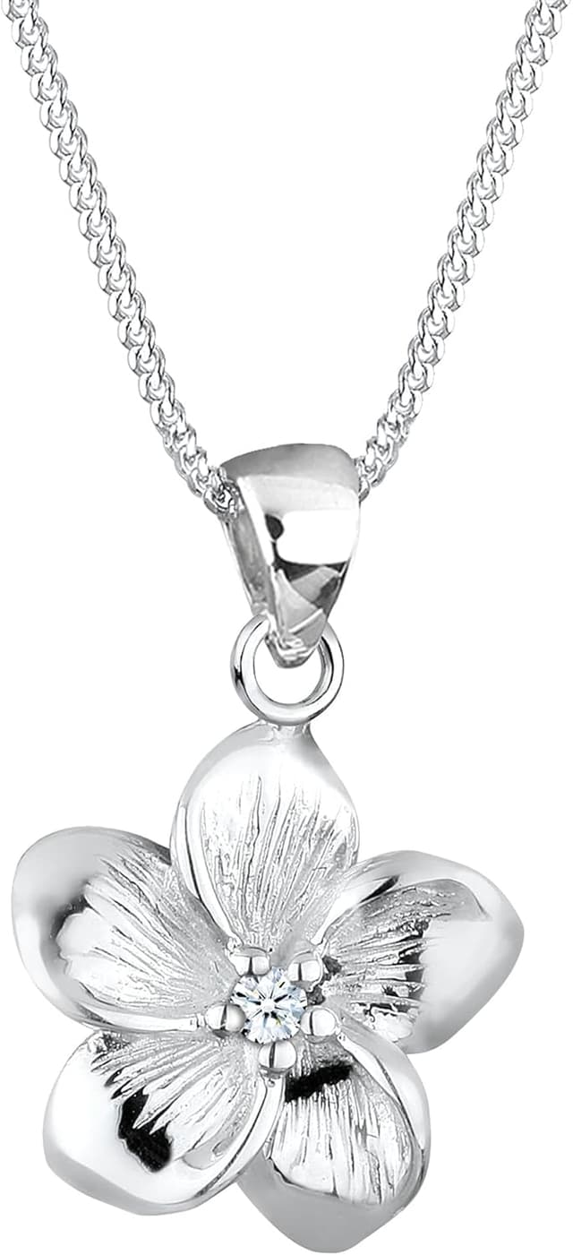 Detalle de Elli Damen Kette 925 Silber mit 0,03 ct
