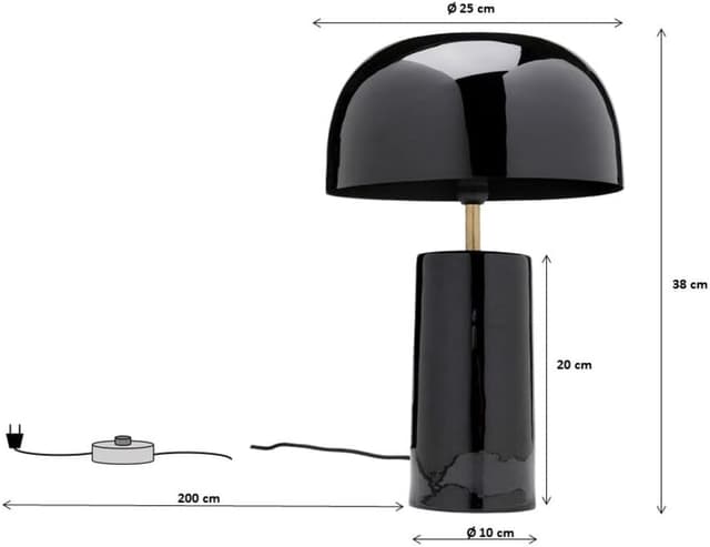 Detalle 2 de Lampada da tavolo Loungy 38x25x25 cm