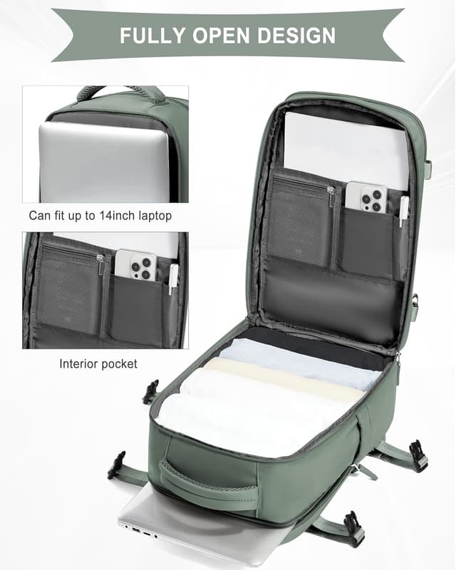 Thumbnail 6 de SZLX Vakuum-Rucksack als Ryanair- & Wizz-Air-Handgepäck 40x30x20 mit Laptopfach und Schuhfach