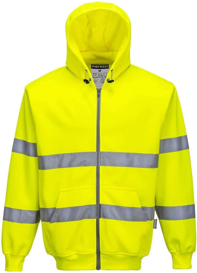 Thumbnail 4 de Portwest B305ORRL Sweat zippé HiVis orange taille L