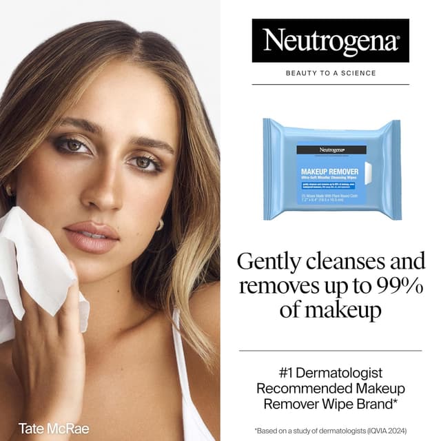 Detalle 2 de Neutrogena Micellar Makeup Wipes 25 count