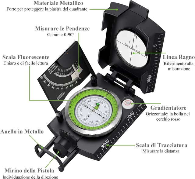 Thumbnail 1 de Proster Bussola Clinometro professionale