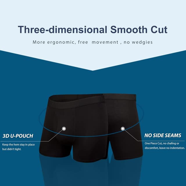 Detalle de Bamboo Cool Boxer Underwear, 4-Pack