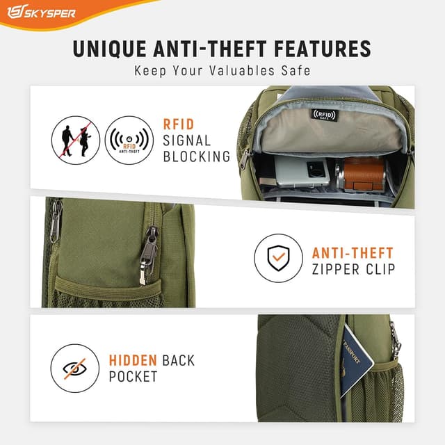 Detalle de SKYSPER Sling Bag 39 x 20 x 10 cm