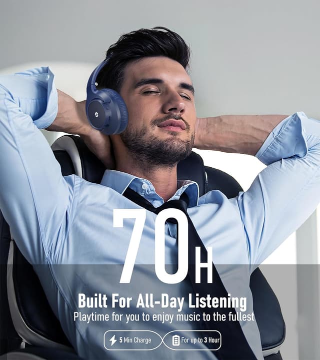 Thumbnail 1 de Rebocico Over Ear Wireless Bluetooth Headphones