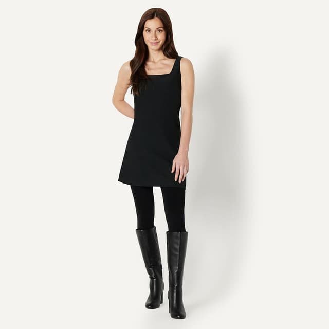 Detalle de Amazon Essentials Damen blickdichte fußlose Strumpfhose (2er-Pack) – weich, dehnbar, alltagstauglich