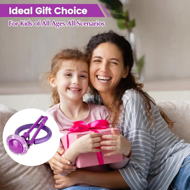 Detalle de Astrell Skip Ball (Foldable Flash Wheel) — Indoor/Outdoor Fitness Toy for Kids, Age 6+