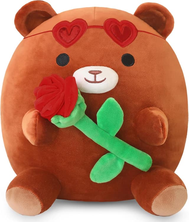 Detalle de Xfrog Bear plush 25CM with red rose
