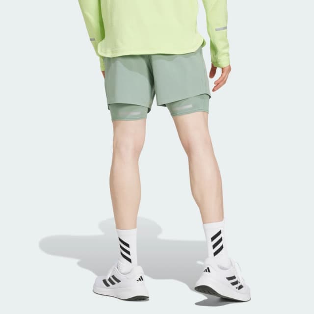 Thumbnail 1 de adidas Ultimate Running Reflective 2-in-1 pantalón corto Verde