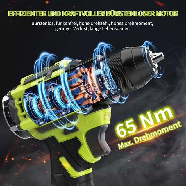 Thumbnail 2 de VOERJIA Taladro Percutor 21V 65Nm