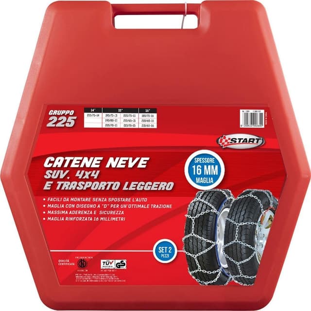 Imagen de START Set Due Pezzi Catene da Neve 16MM Gruppo 225 en OfertitasTOP