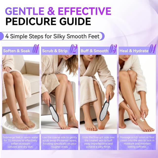 Detalle 1 de Râpe à pieds Auxmir double face