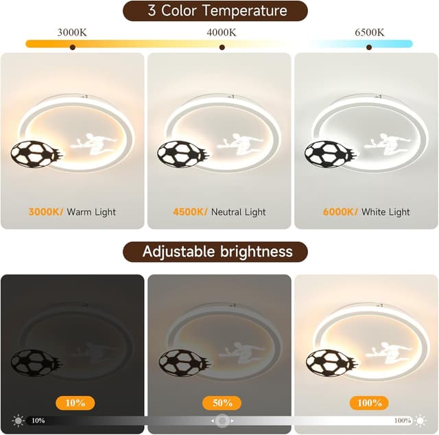 Detalle 2 de EASY EAGLE Lampadario per cameretta bambina EASY EAGLE, plafoniera LED da soffitto dimmerabile 34 cm