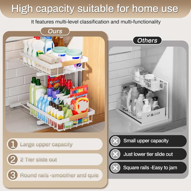 Thumbnail 6 de ADBIU Under Sink Organizer 15.75 in