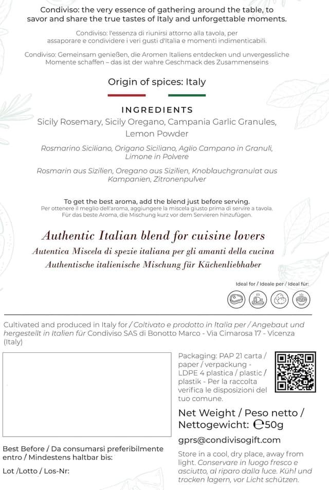 Thumbnail 2 de Condiviso GIFT Mix di spezie 50g 🧂