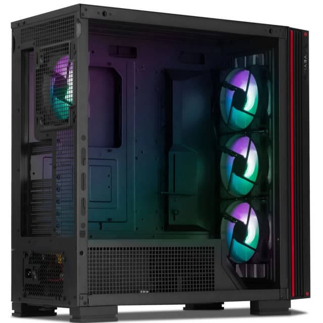 Detalle 1 de Yeyian Mirage X Full Tower cristal templado USB-C negra 🖥