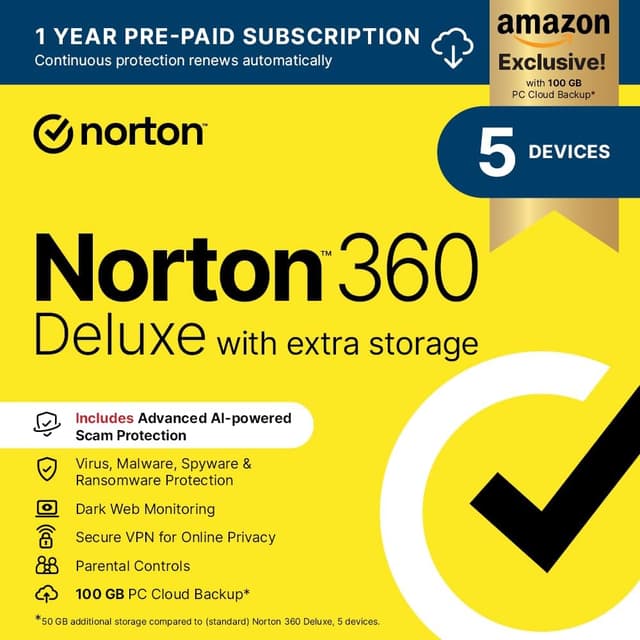 Imagen de Norton 360 Deluxe 50 GB cloud backup en OfertitasTOP