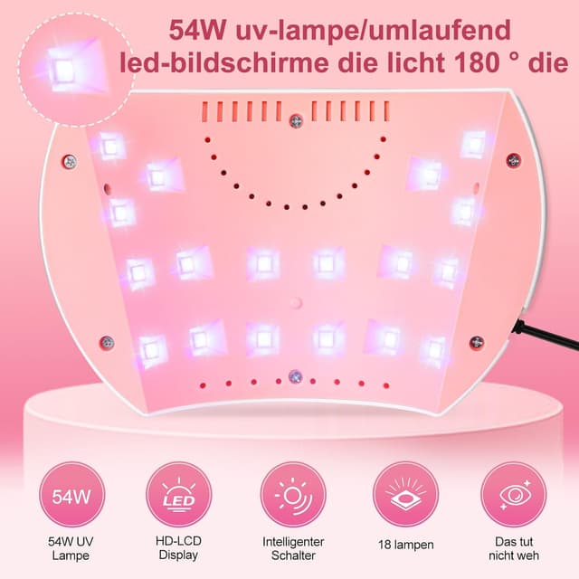 Detalle 2 de UV Lampe 54W für Gelnägel 💅