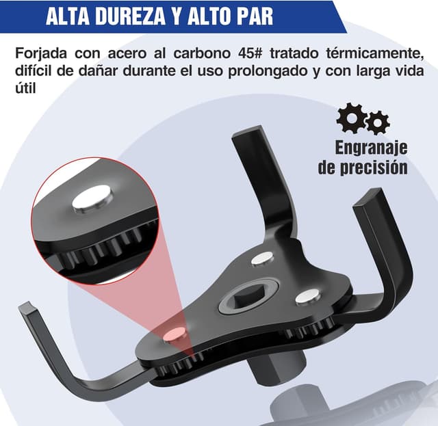 Thumbnail 3 de WORKPRO Llave de filtro de aceite 70–110 mm