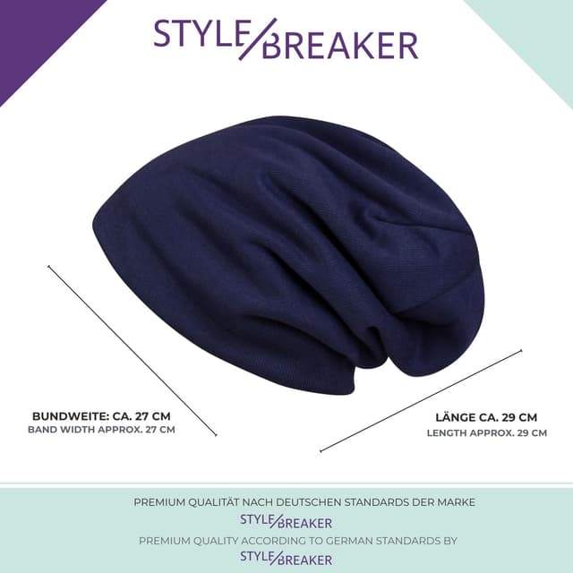 Thumbnail 3 de styleBREAKER Bonnet Longbeanie Laine fine 27 cm