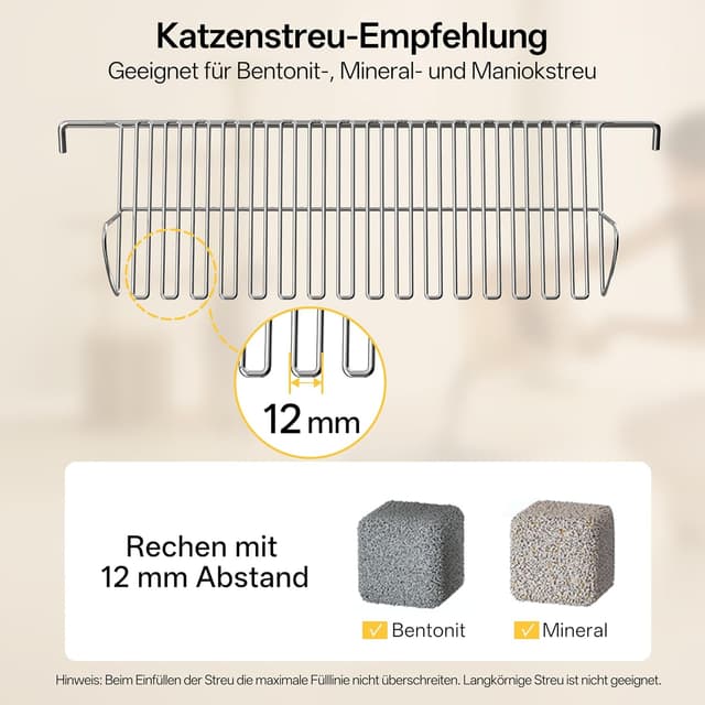 Thumbnail 6 de UBPET C31 lettiera autopulente open-top con controllo app e sistema a doppio rastrello