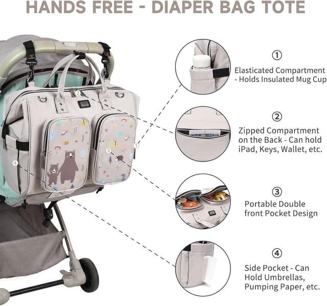 Thumbnail 4 de Pomelo Best Bolso Cambiador Bebé impermeable 36 cm