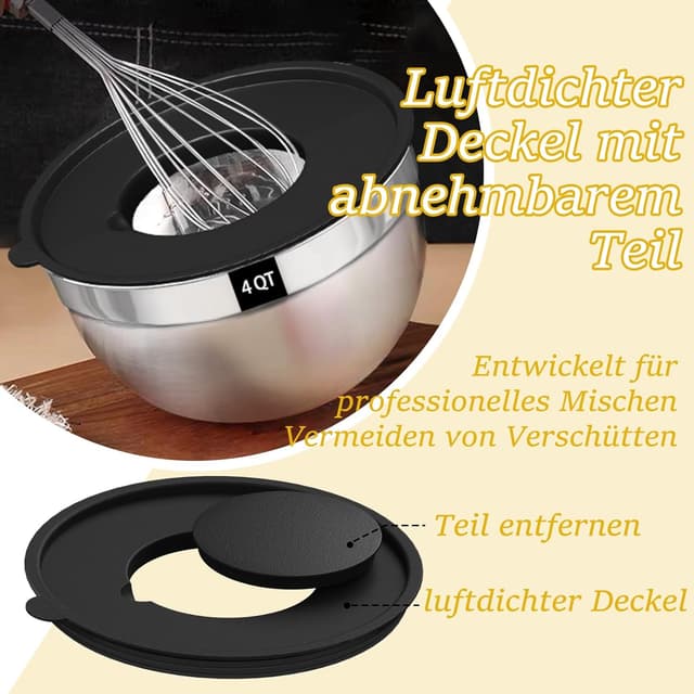 Detalle de Terlulu Rührschüssel Set 5er 4,5L