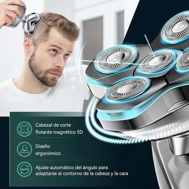 Detalle 2 de Kensen Afeitadora Cabeza 3 en 1 120 min