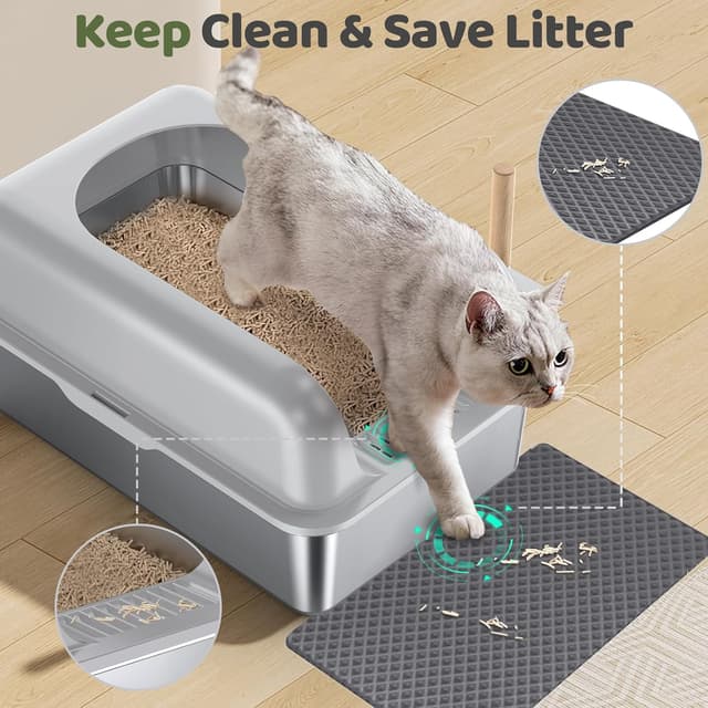 Thumbnail 4 de Gimars XXL Bac à Litière en INOX 37L