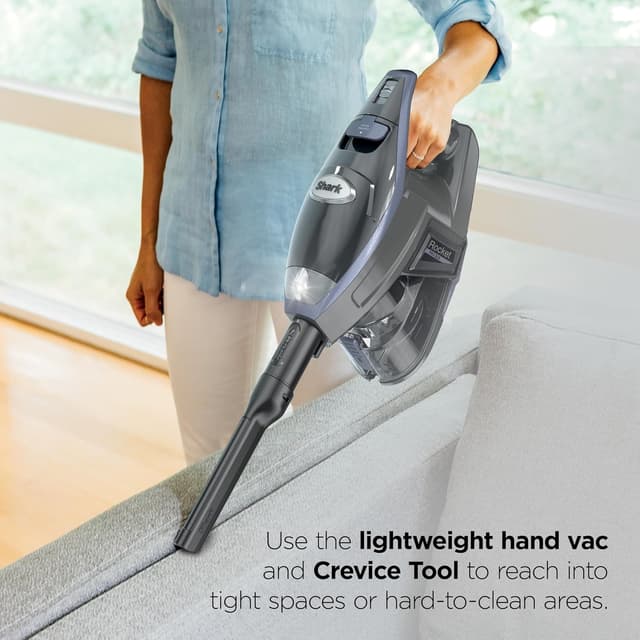 Detalle de Shark Rocket Pro DLX HV371GD Corded Stick Vacuum with Removable Hand Vac (Gold)