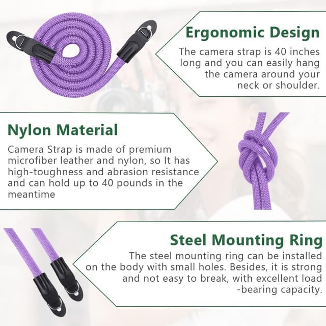 Detalle 1 de flintronic Sangle Appareil Photo 102 cm